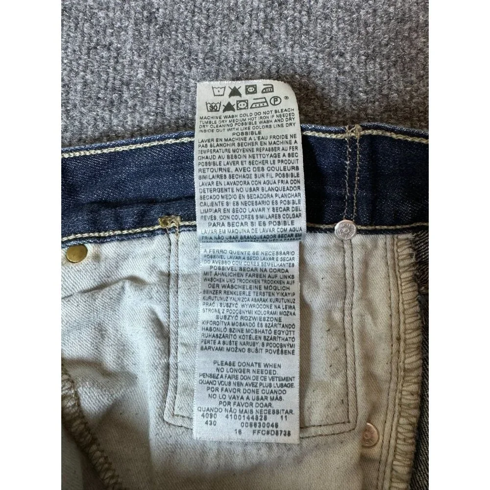Levi's Jeans Mens 34x30* Blue‎ 514 Slim Straight American Workwear Dark Denim